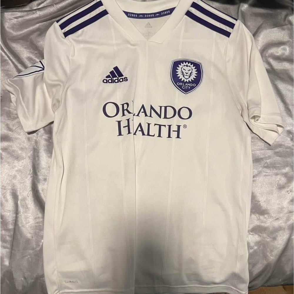 Adidas Orlando City White and Purple Jersey